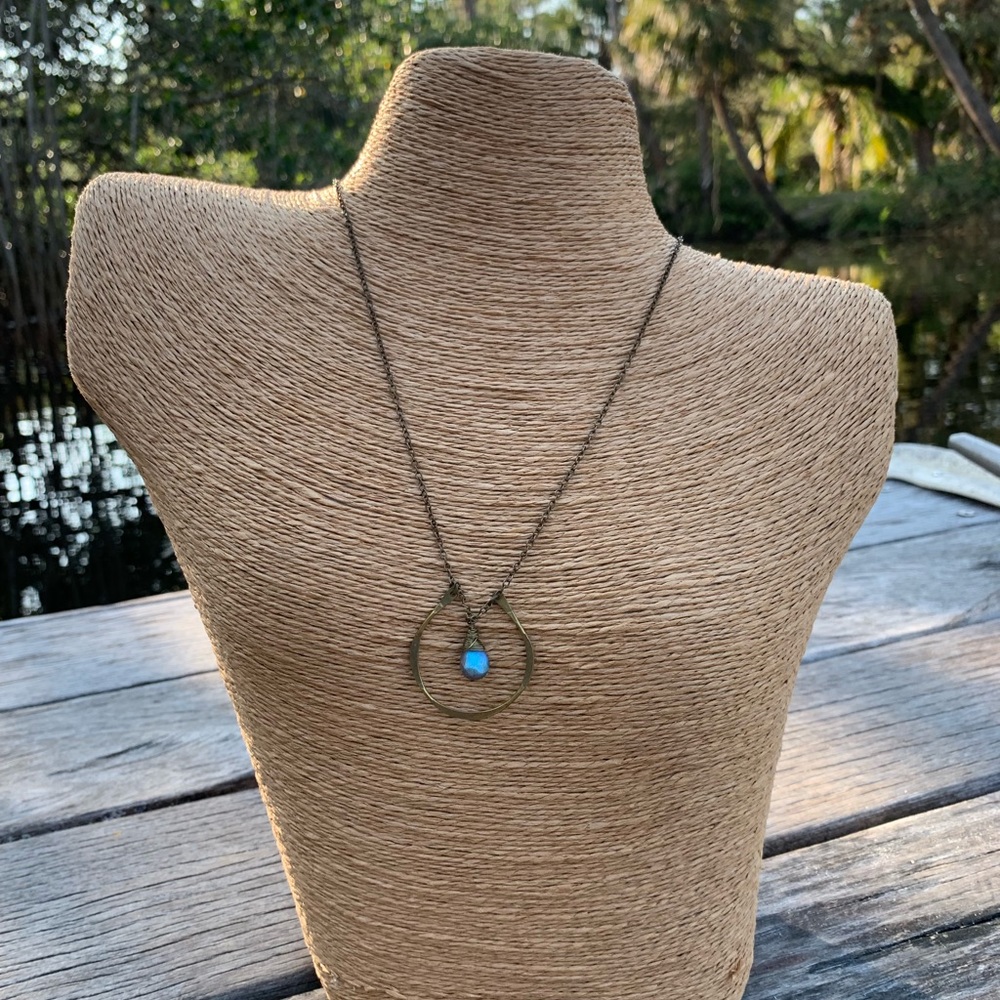 Labradorite and Mixed metals necklace